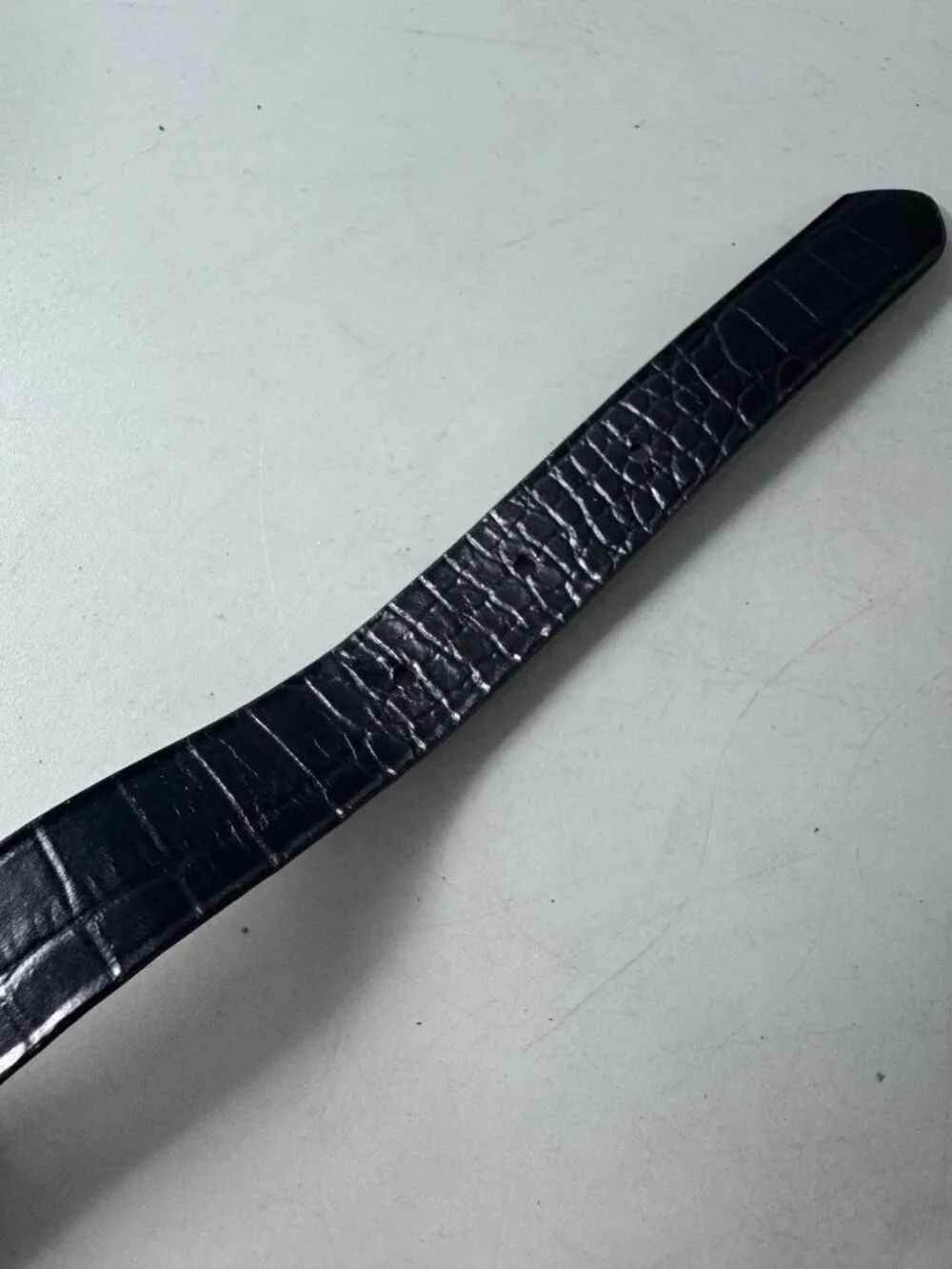 Lauren Ralph Lauren Tri-Strap Black Leather Belt, Size L